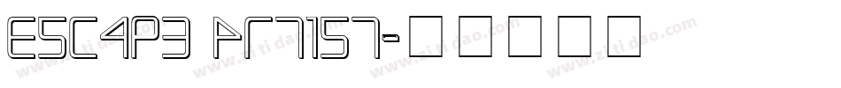 Escape Artist字体转换